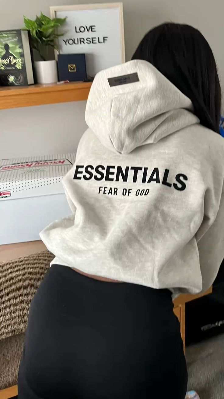 Fear Of God Essentials Hoodie Official Online Store