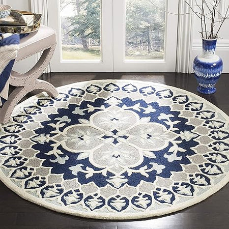round tufted carpets