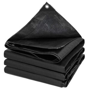 black tarpaulin