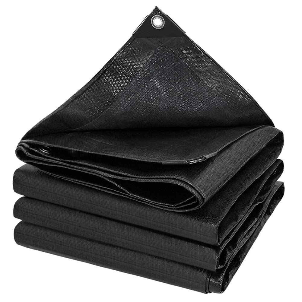 black tarpaulin