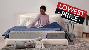 "Parents resting peacefully on Eight Sleep smart mattress with kids playing in background"