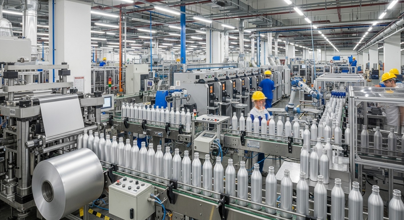 Aluminum Beverage Bottle Manufacturing Plant
