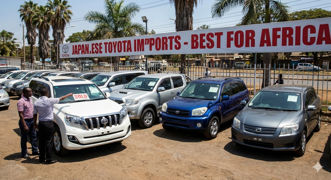 Best Toyota Used Cars from Japan for Export to Africa