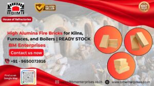 High Alumina Fire Bricks for Kilns, Furnaces, and Boilers Ready Stock