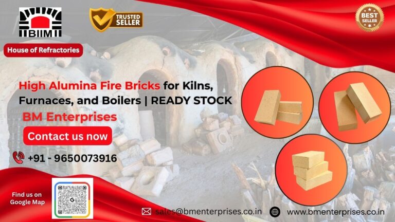 High Alumina Fire Bricks for Kilns, Furnaces, and Boilers Ready Stock