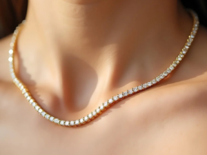 diamond tennis necklace