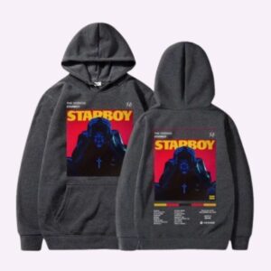 The Weeknd Starboy Xo Album Cover Hoodie Graphic