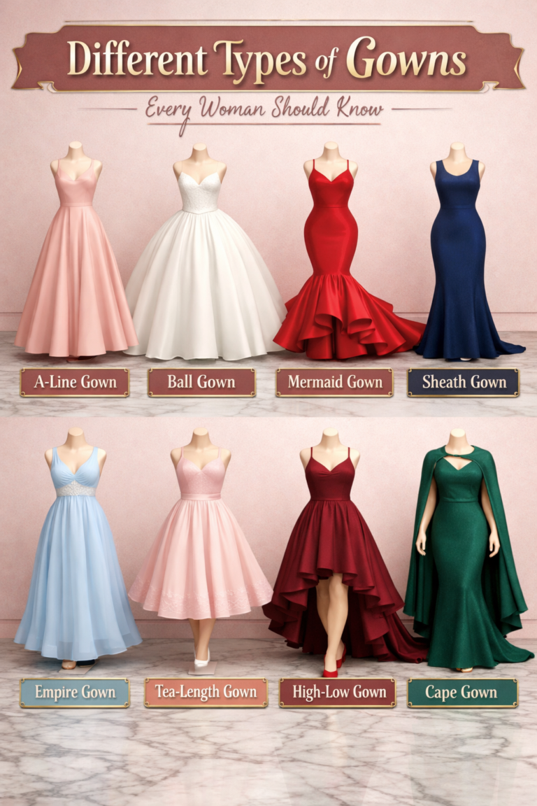 Different Types of Gowns with Names Every Woman Should Know