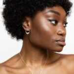 two-tone circular earrings