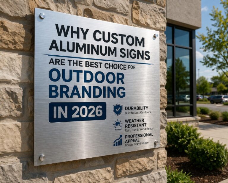 Why Custom Aluminum Signs Are the Best Choice for Outdoor Branding