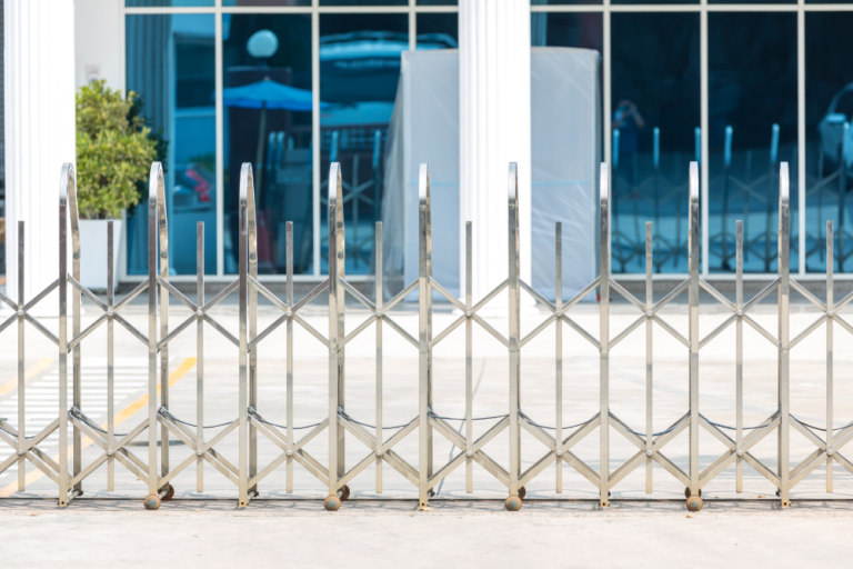 Retractable safety barriers