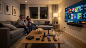IPTV Norway streaming service on smart TV with live channels and high-quality entertainment for modern viewers