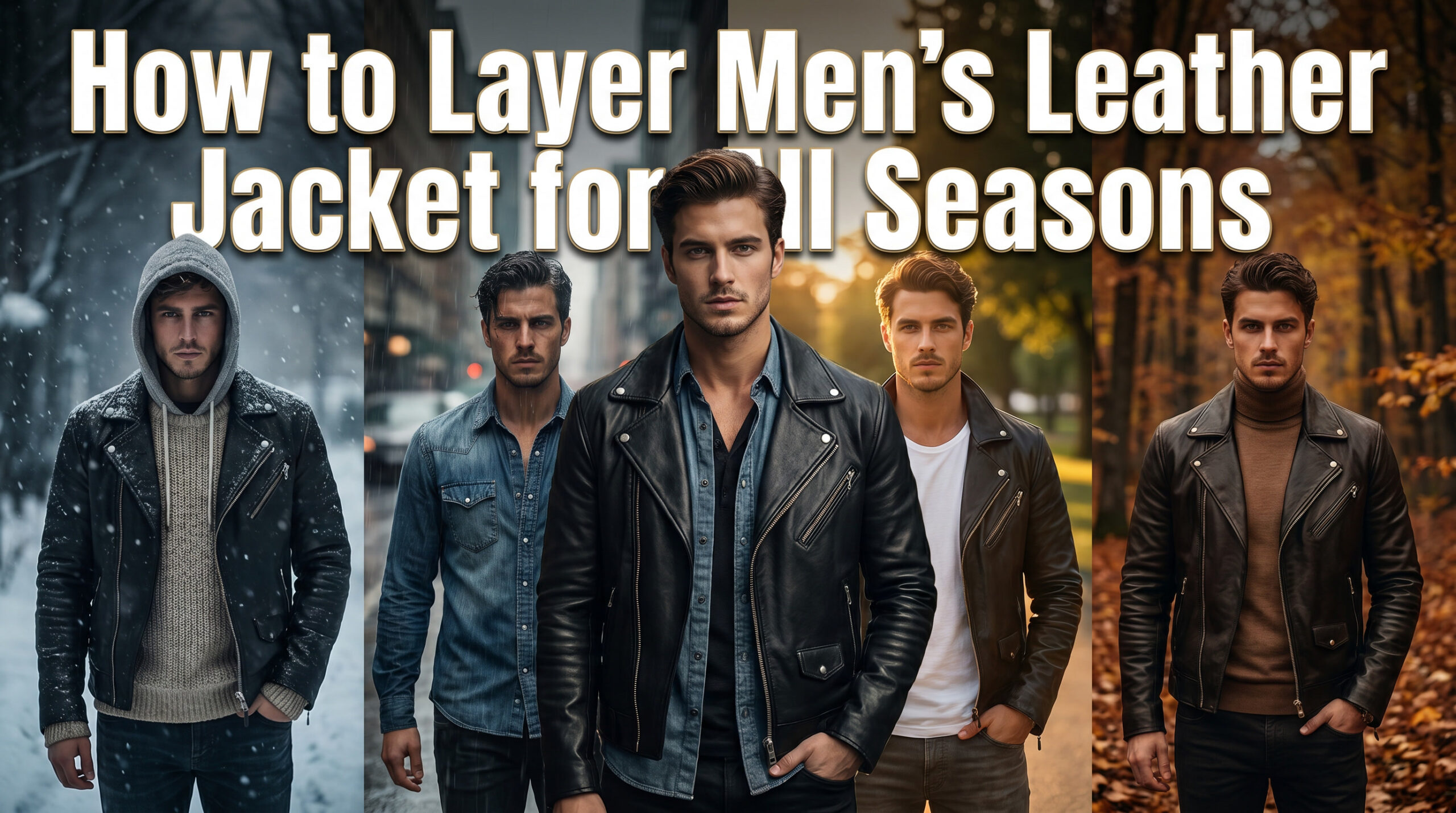 How to Layer Mens Leather Jacket for All Seasons