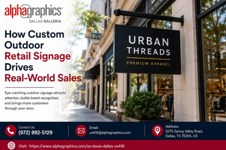 How Custom Outdoor Retail Signage Drives Real-World Sales