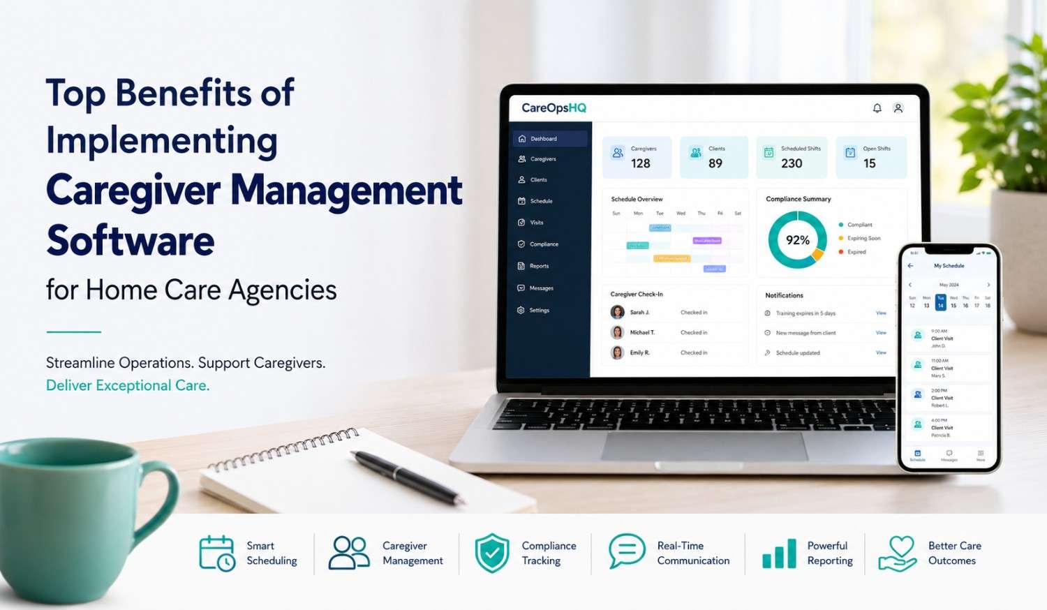 Top Benefits of Caregiver Management Software in Home Care Agencies