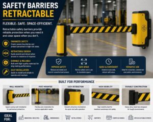 Safety Barriers Retractable