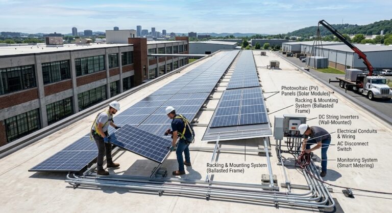 commercial solar panel installation services