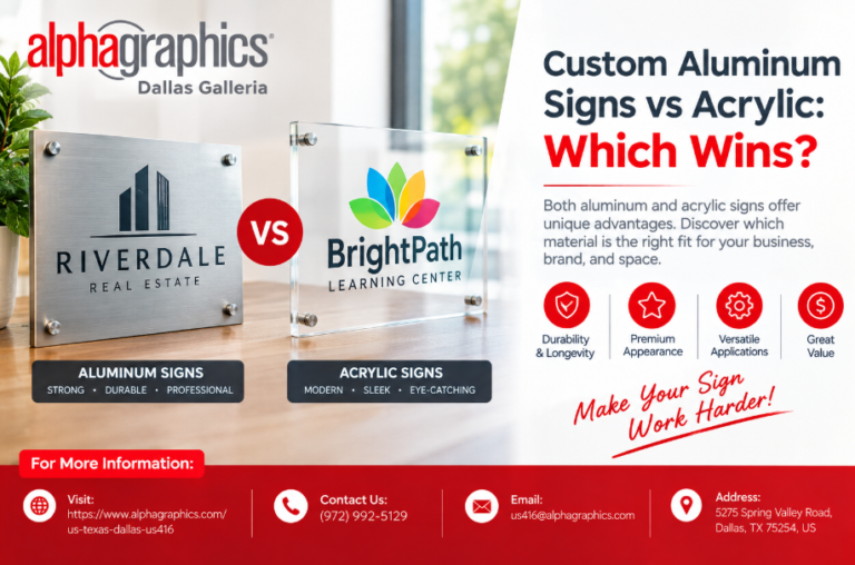 Custom Aluminum Signs vs Acrylic: Which Wins?